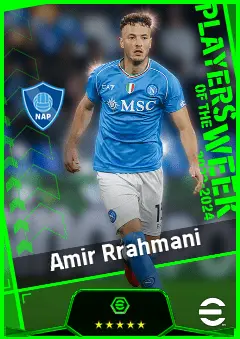 Amir Rrahmani eFootball 2026 player card, 93 OVR CB