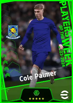 Cole Palmer eFootball 2026 player card, 93 OVR RMF