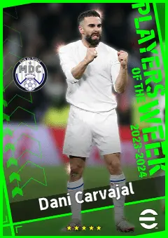 Dani Carvajal eFootball 2026 player card, 93 OVR RB