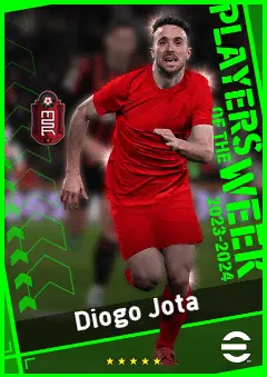 Diogo Jota eFootball 2026 player card, 94 OVR CF