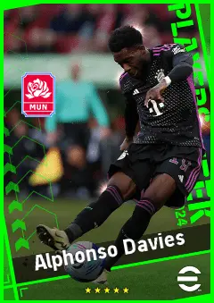 Alphonso Davies eFootball 2026 player card, 94 OVR LB