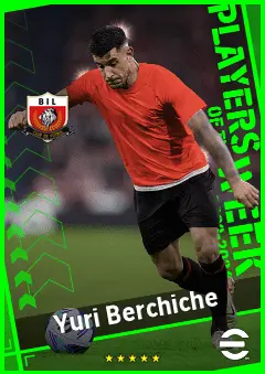 Yuri Berchiche eFootball 2026 player card, 92 OVR LB