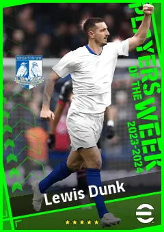 Lewis Dunk eFootball 2026 player card, 93 OVR CB