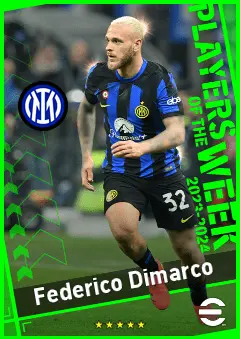 Federico Dimarco eFootball 2026 player card, 94 OVR LMF