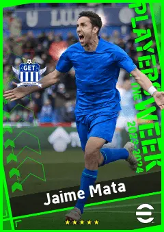 Jaime Mata eFootball 2026 player card, 90 OVR CF