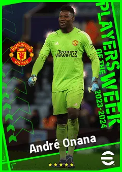André Onana eFootball 2026 player card, 93 OVR GK
