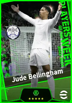 Jude Bellingham eFootball 2026 player card, 97 OVR AMF