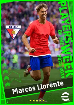 Marcos Llorente eFootball 2026 player card, 93 OVR CF