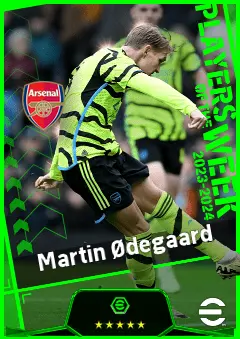 Martin Ødegaard eFootball 2026 player card, 96 OVR CMF