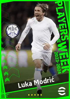 Luka Modrić eFootball 2026 player card, 94 OVR CMF