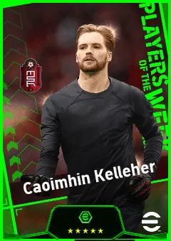 Caoimhin Kelleher eFootball 2026 player card, 92 OVR GK