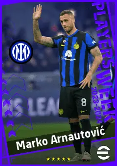 Marko Arnautović eFootball 2026 player card, 92 OVR CF