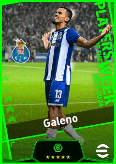Galeno eFootball 2026 player card, 92 OVR LMF