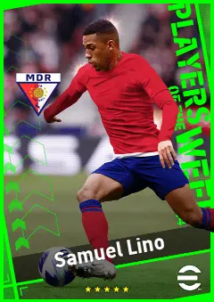 Samuel Lino eFootball 2026 player card, 93 OVR LB