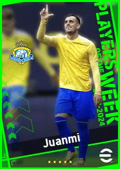 Juanmi eFootball 2026 player card, 92 OVR CF
