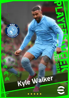 Kyle Walker eFootball 2026 player card, 94 OVR CB