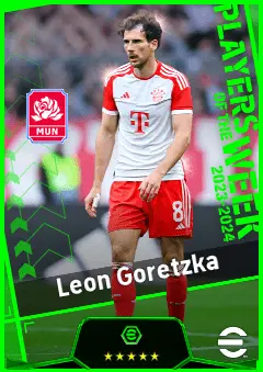 Leon Goretzka eFootball 2026 player card, 93 OVR DMF