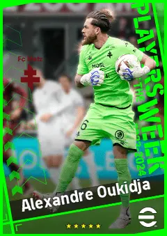 Alexandre Oukidja eFootball 2026 player card, 90 OVR GK