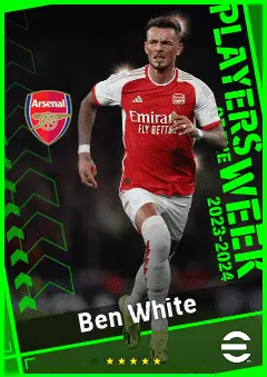 Ben White eFootball 2026 player card, 94 OVR RB