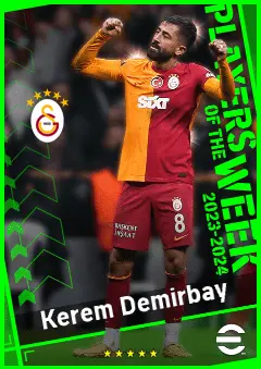 Kerem Demirbay eFootball 2026 player card, 93 OVR DMF