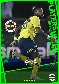 Fred eFootball 2026 player card, 92 OVR CMF