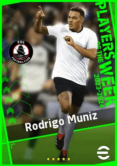 Rodrigo Muniz eFootball 2026 player card, 90 OVR CF