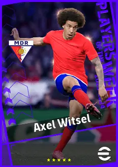 Axel Witsel eFootball 2026 player card, 93 OVR CB