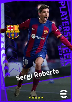 Sergi Roberto eFootball 2026 player card, 92 OVR CMF