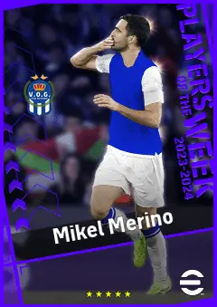 Mikel Merino eFootball 2026 player card, 94 OVR CMF