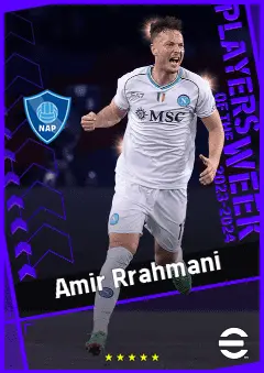 Amir Rrahmani eFootball 2026 player card, 93 OVR CB