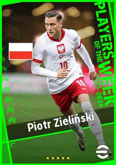 Piotr Zieliński eFootball 2026 player card, 93 OVR CMF