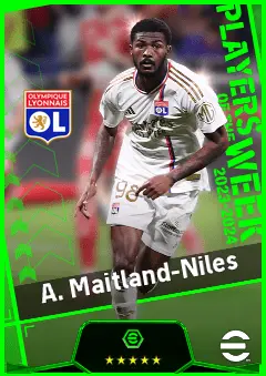 A. Maitland-Niles eFootball 2026 player card, 90 OVR RB