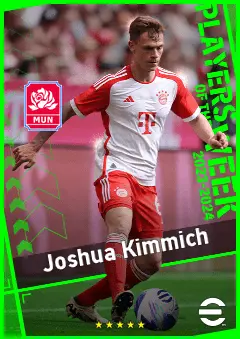 Joshua Kimmich eFootball 2026 player card, 95 OVR RB