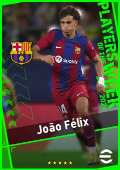 João Félix eFootball 2026 player card, 94 OVR LWF