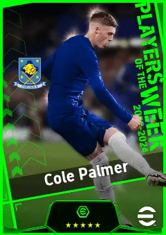 Cole Palmer eFootball 2026 player card, 93 OVR AMF