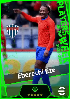 Eberechi Eze eFootball 2026 player card, 93 OVR SS