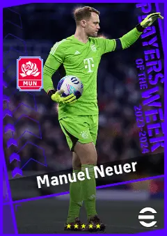 Manuel Neuer eFootball 2026 player card, 95 OVR GK
