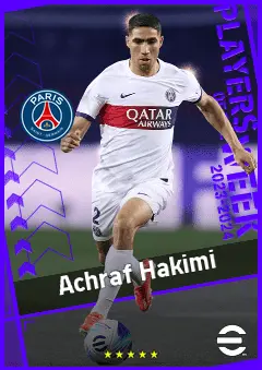 Achraf Hakimi eFootball 2026 player card, 95 OVR RB