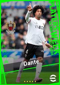 Dante eFootball 2026 player card, 91 OVR CB