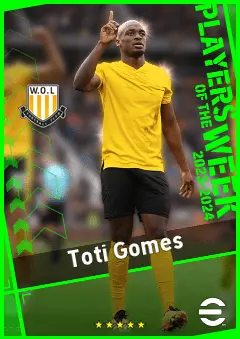 Toti Gomes eFootball 2026 player card, 93 OVR CB