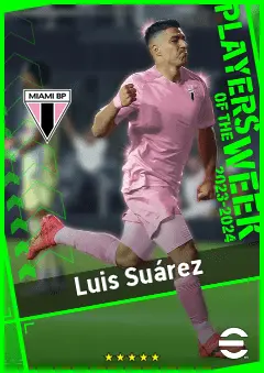 Luis Suárez eFootball 2026 player card, 93 OVR CF