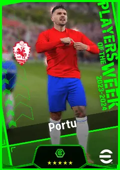 Portu eFootball 2026 player card, 90 OVR RMF