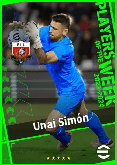 Unai Simón eFootball 2026 player card, 94 OVR GK