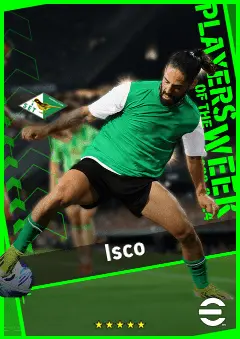 Isco eFootball 2026 player card, 93 OVR AMF