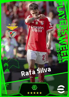 Rafa Silva eFootball 2026 player card, 93 OVR CF