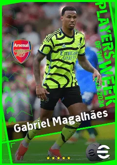Gabriel Magalhães eFootball 2026 player card, 95 OVR CB