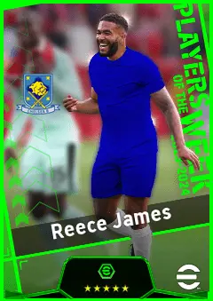 Reece James eFootball 2026 player card, 94 OVR RB