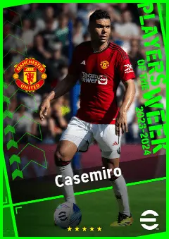 Casemiro eFootball 2026 player card, 93 OVR CB