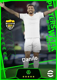 Danilo eFootball 2026 player card, 93 OVR CB
