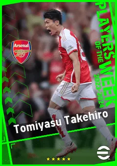 Tomiyasu Takehiro eFootball 2026 player card, 93 OVR LB